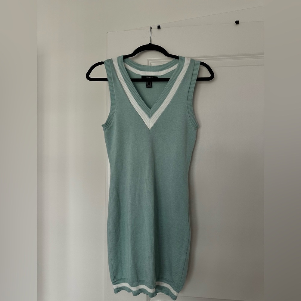 Mini green dress